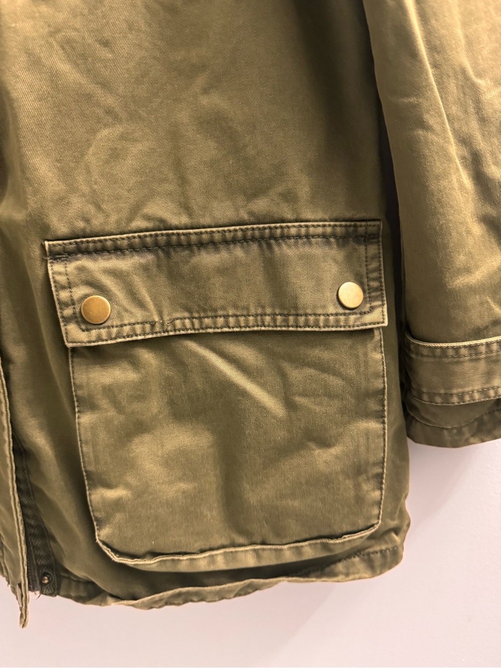 Mavi Olive Green Hooded Utility Jacket - Picture 4 of 6